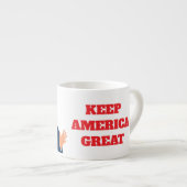 Trump Christmas espresso mug - Keep America Great (Devant droit)