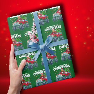 Trump Christmas   Ik ben thuis voor de groene kers Cadeaupapier