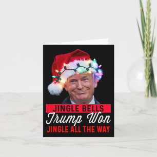 Trump Christmas Shirt Jingle Bells Funny Trump hee Kaart