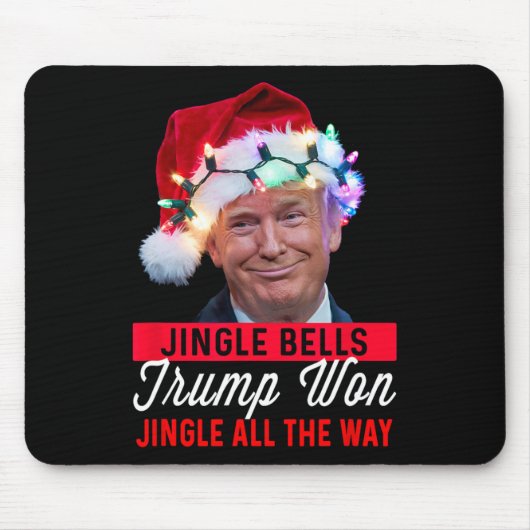 Trump Christmas Shirt Jingle Bells Funny Trump hee Muismat (Voorkant)