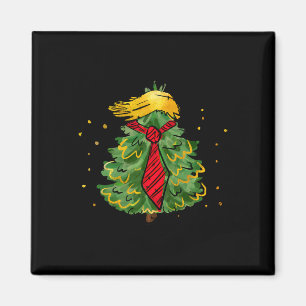 Trump Christmas USA Funny Trump Hair Tree Mannen Magneet