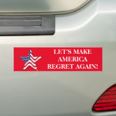 TRUMP CLINTON BUMPERSTICKER (Op auto)
