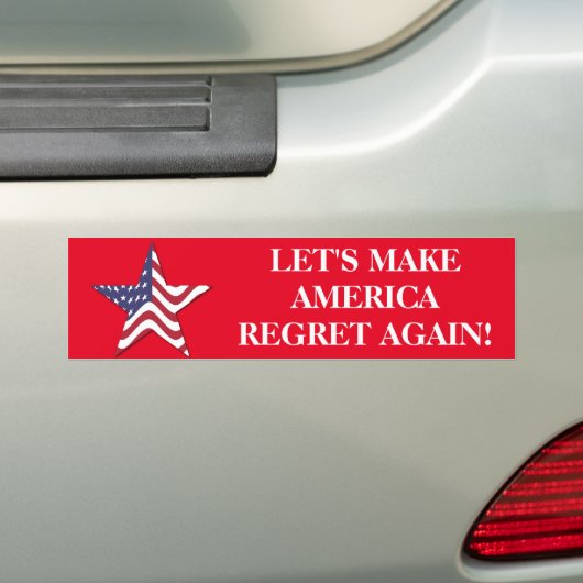 TRUMP CLINTON BUMPERSTICKER (Op auto)