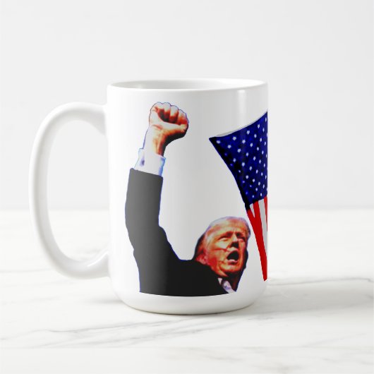 Trump COMBATTRE la tasse de café (Gauche)