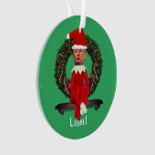 Trump comme un elfe de Noël laid   (devant)