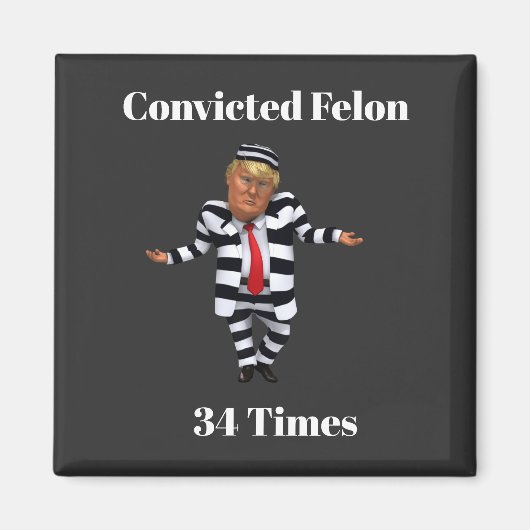 Trump condamné Felon Magnet (Devant)