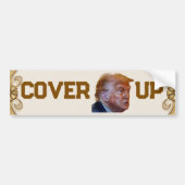 Trump Cover Up Bumper Sticker (Voorkant)