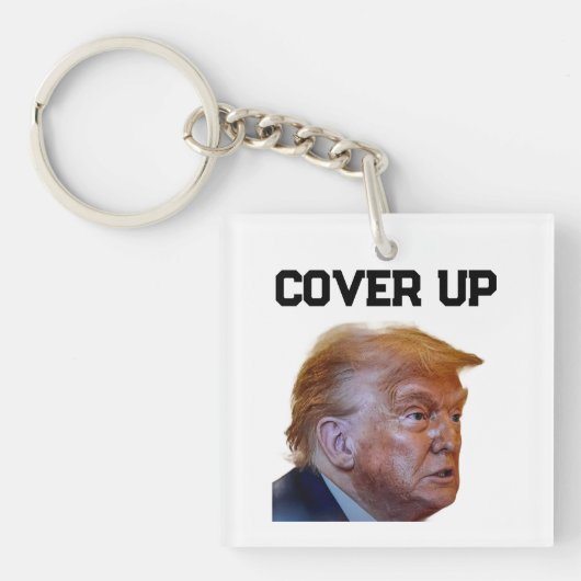 Trump Cover Up Keychain (voorkant)