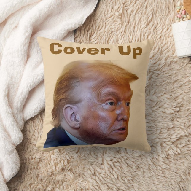 Trump/Cover Up Throw Pillow Kussen (Deken)