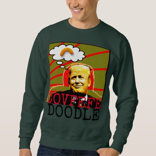 Trump Covfefe Doodle Ugly met kerstkeuken Trui (Voorkant)