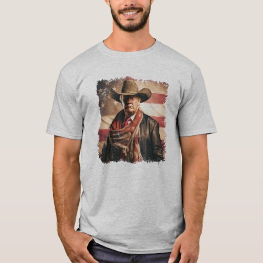 Trump Cowboy T-shirt (Voorkant)