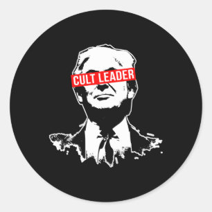 Trump Cult-leider die het te ver bracht Ronde Sticker
