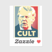 Trump-cultus Sticker (Vel)
