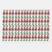 Trump Custom Gezicht foto Elf Kerstmis Grappige Tr Inpakpapier Vel (Voorkant)