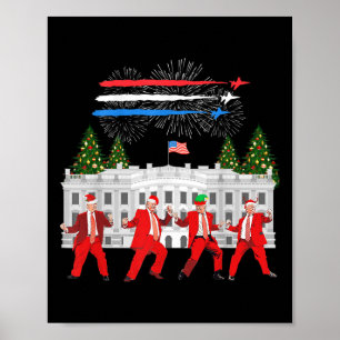 Trump Daddys Home Witte Huis Dans Maak Kerstmis Ge Poster