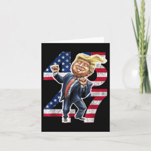 Trump Dance 45 47 Amerikaanse vlag Trump 2024 Kaart