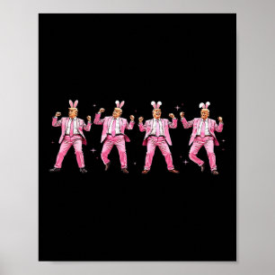 Trump Dance Easter Funny Trump Maak Pasen Groot Poster