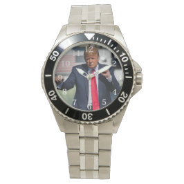 Trump Dance grappig Horloge