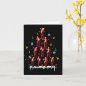 Trump Dance Kerstboom Kerstmispyjama Kaart (Gele Bloem)