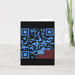 Trump Dance QR Code  Vlag VS Trump -elepha Kaart