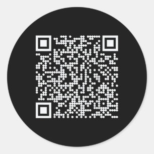 Trump Dance QR Funny 45 47 President Dance Code (o Ronde Sticker