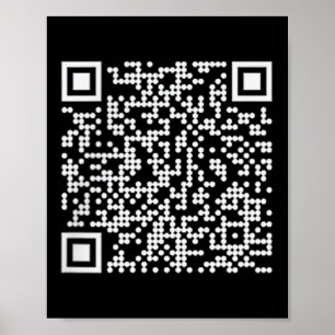 Trump Dance QR Funny President Trump Dancing Code Poster