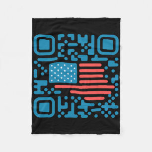 Trump Dance Troll QR Grappig President Trump Dance Fleece Deken