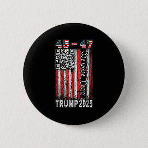 Trump Dance Troll QR Grappig President Trump Dance Ronde Button 5,7 Cm