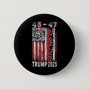 Trump Dance Troll QR Grappig President Trump Dance Ronde Button 5,7 Cm