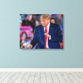 Trump Dans Grappig Canvas Afdruk (Insitu (Houten vloer))