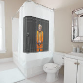 Trump dans le rideau de douche de prison (En situation)