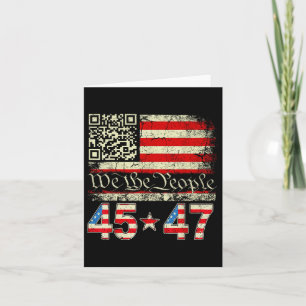 Trump Dans Troll Qr Grappige Trump Dans Code Retro Kaart