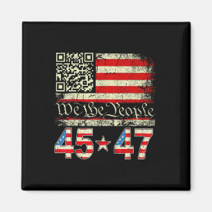 Trump Dans Troll Qr Grappige Trump Dans Code Retro Magneet