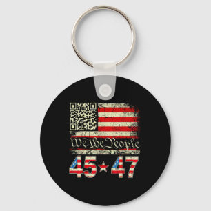 Trump Dans Troll Qr Grappige Trump Dans Code Retro Sleutelhanger