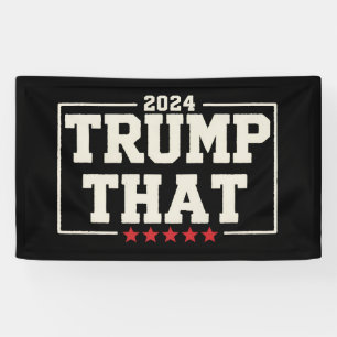 Trump Dat 2024 47e Amerikaanse President Verouderd Spandoek