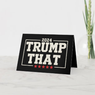 Trump Dat 2024 47e Amerikaanse President Vintage Bedankkaart