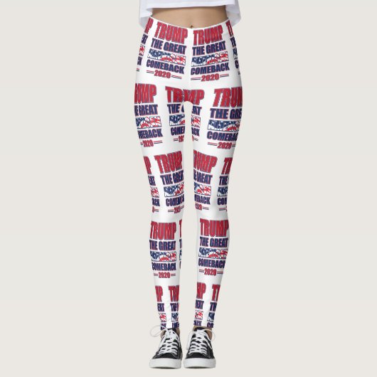 Trump de grote Amerikaanse Comeback Leggings (Voorkant)