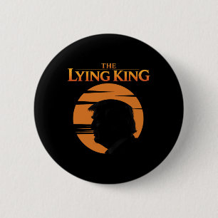 Trump de leugenachtige koning ronde button 5,7 cm