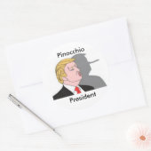 Trump de Pinocchio President sticker (Envelop)