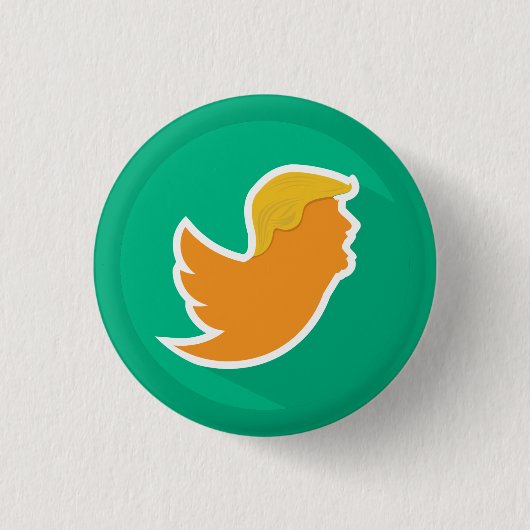 Trump: De Twit Ronde Button 3,2 Cm (Voorkant)