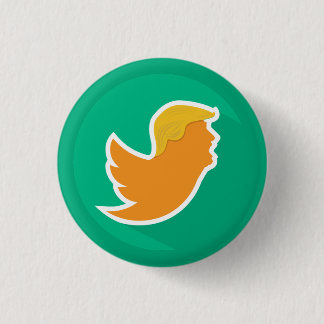 Trump: De Twit Ronde Button 3,2 Cm