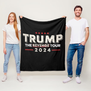 Trump De Wraak Tour 2024 Vintage Fleece Deken