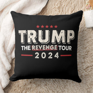 Trump De Wraak Tour 2024 Vintage Kussen