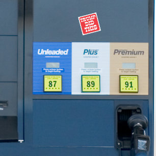 Trump deed deze protestgas  vierkante sticker