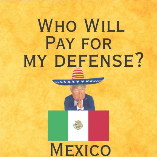 Trump Defence Custom-Cut Vinyl Sticker (Voorkant)