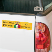 Trump Defense Bumper Sticker (Sur camion)