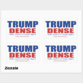 Trump Dense 2016 Rechthoekige Sticker (Vel)