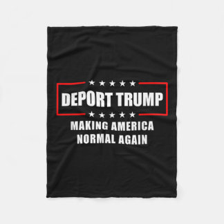 Trump deporteren maakt Amerika weer normaal grappi Fleece Deken