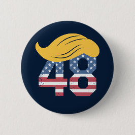 Trump derde termijn Trump 2028 Ronde Button 5,7 Cm