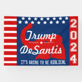TRUMP DESANTIS 2024 BIBLICAL SPANDOEK (Horizontaal)